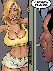 I promise once I get your big black cock between my tits you won't even know he's here - The poker game 4