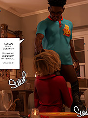 That wet pussy was made for this dick - Delivery included, A modern family parody by Tab109