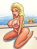Can't wait to see them big ass titties - Interracial cartoon porn by Moose
