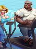 You're nothing but a dirty fat slob stinking up the whole place, and everyone here knows it - Uncomfortable workout by Karen