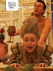 Obedient, open, wet with my husband's seed, her lips found me - The ring of the Roman Empress 8 by Tab109